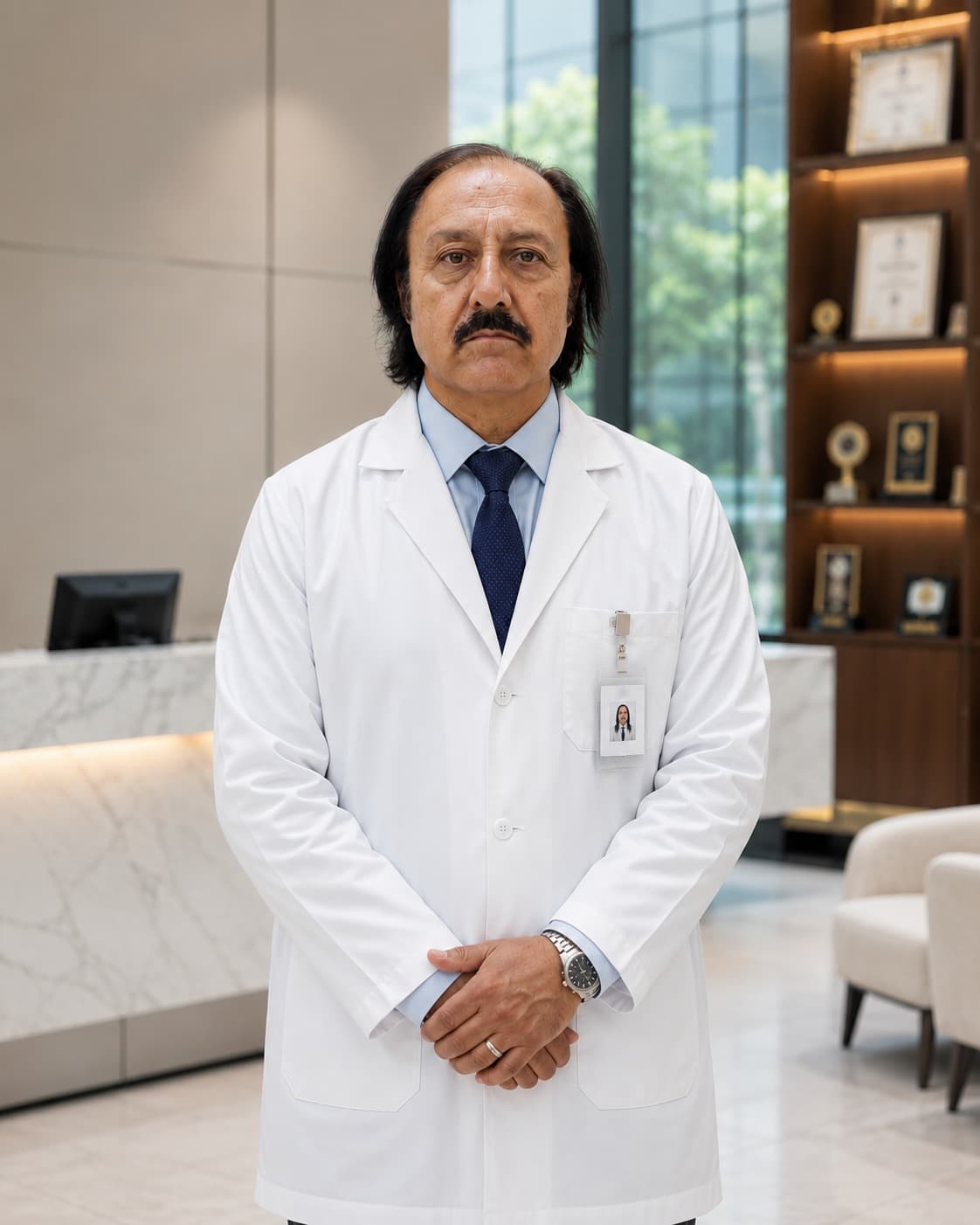 Prof. Dr. Qaim Ali Khan at the clinic